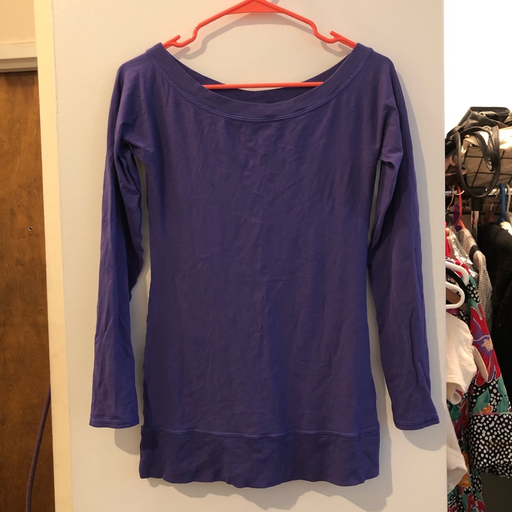 Nancy Rose Purple Long Sleeve Activewear Shirt